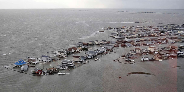 Schäden durch Hurrikan Sandy 